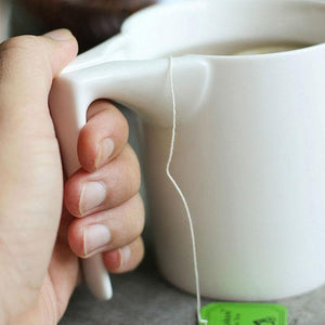 Creative Ceramic Mug with Tea Bag Holder